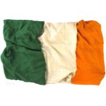 A large Irish Tricolour, of a scale used on Government buildings, Army barracks etc.