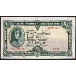Banknotes, Central Bank of Ireland, 'Lady Lavery', One Pound, 1937-1943, collection of 7, 3-8-37,