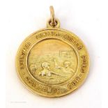 Water Polo 1920. Leinster Senior Water Polo Challenge Cup, 9ct gold medal, won by Dublin University.