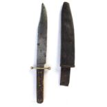 19th century antler-handled bowie knife,
