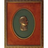 Padraig Pearse, bronze relief bust of the Leader of the Rising, in Irish Volunteers uniform,