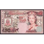 Banknotes, Gibraltar, 1995, Five Pounds, Ten Pounds, Twenty Pounds & Fifty Pounds.