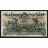Banknotes, Currency Commission Consolidated Banknote, 'Ploughman', The Munster & Leinster Bank,