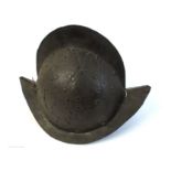 A Morion-type infantryman's helmet, of unusual riveted steel plate construction,