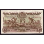 Banknotes, Currency Commission Consolidated Banknote, 'Ploughman', The National Bank, Five Pounds,