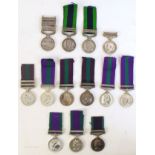 1919-2007 Collection of General Service Medals.