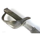 A mid-19th century heavy cavalry sabre, the curved,