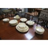 A FIFTY SIX PIECE ALFRED MEAKIN CHINA DINNER SERVICE