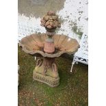 A TERRACOTTA FOUNTAIN,