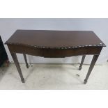 A CHIPPENDALE DESIGN MAHOGANY SIDE TABLE,