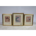 DANIEL CRANE HUNTING SCENES Four Coloured Lithographs Each signed and numbered with original pencil