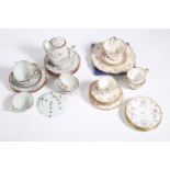 A TWENTY PIECE ROYAL STAFFORD BONE CHINA TEA SET together with a part oriental tea set