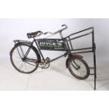 A VINTAGE GROCER'S MESSENGER BIKE inscribed Joyce's Spirit and Grocery Merchant Inishbofin