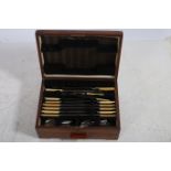 A FORTY SEVEN PIECE PART CANTEEN OF CUTLERY in case