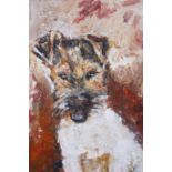 O'FARRELL STUDY OF A TERRIER Oil on board Signed lower left 43cm x 32cm