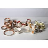 AN EIGHTEEN PIECE SHELLY CHINA TEA SET together with sixteen piece china tea set a twenty six piece