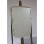 AN ITALIAN DOUBLE FACED WALL MIRROR CIRCA 1960s 75cm x 50cm