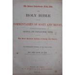 ONE VOLUME HOLY BIBLE published by W R McPhun and Son Glasgow London 1869
