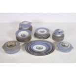 A SIXTY PIECE CORONA WARE DINNER SERVICE CHANTILLY PATTERN comprising four lidded tureens one with
