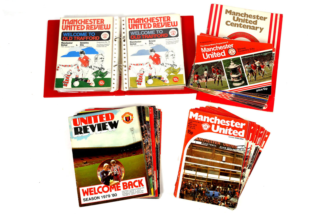 Football Programmes. Manchester United.