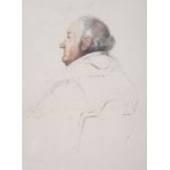 Attributed to John Comerford, Portrait study of a middle aged gentleman.