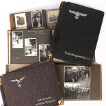 1939- A collection of five German Kriegsmarine, Wehrmacht and Luftwaffe photograph albums.