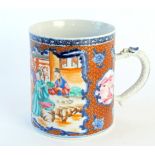 An early 19th century Chinese porcelain export-ware pint mug,