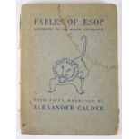 Calder, Alexander (illustrator) Fables of Aesop According to Sir Roger L'Estrange.