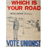 1950's Northern Ireland election poster,
