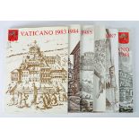 Stamps, Vatican Philatelic Yearbooks, 1983-88 stamps postcards, etc.