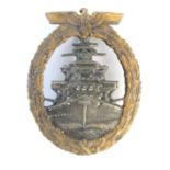 1939-1945 German Kriegsmarine high seas fleet badge.