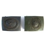 1934-1945 German uniform belt buckles.