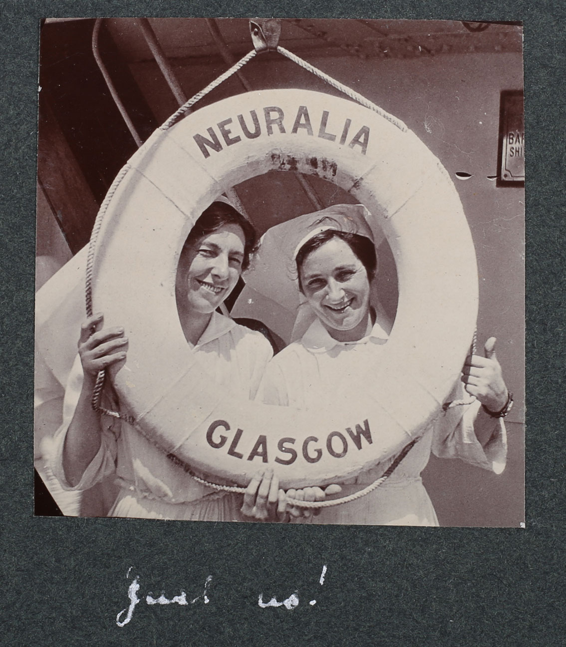 1917-18 Photograph album of Nurse EM Passmore aboard HMHS Neuralia, hospital ship,