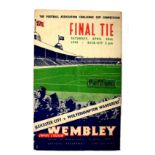 Football Programmes. FA Cup Final 1949. Leicester City v Wolverhampton. (VG).