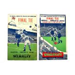 Football Programmes. FA Cup Final. Blackpool v Bolton, (1953), Cover grubby (VG).