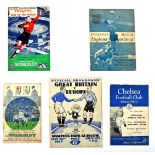 Football Programmes. England Internationals.