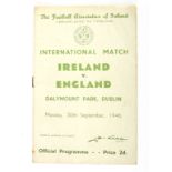 Football Programme, Ireland international.