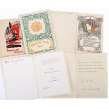 1916 Frongach internees' Christmas cards.
