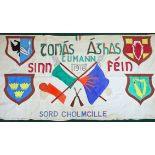 Late 1970s Sinn Fein, Thomas Ashe Cumann, Swords marching banner.