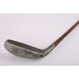 A Playfair/Braddell 1896 long-nosed style aluminium putter.