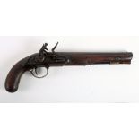 A George III flintlock pistol,