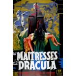 Cinema Poster. Brides of Dracula, Les Maitresses de Dracula, 1960.