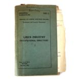 Irish Linen Industry 1926-48. Ministry of Labour, Northern Ireland.