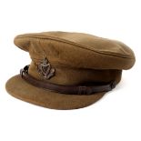 1914-1918. Great War Connaught Rangers Officer's service cap, by Stafford, Belfast.