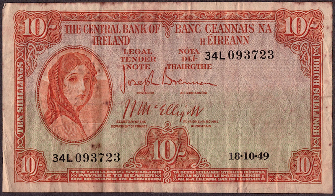 Banknotes. Ireland, selection of Central Bank notes, 'Lady Lavery', and 'C' Series.
