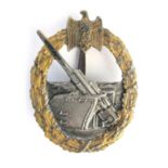 1939-1945 German Kriegsmarine Coastal Artillery badge.