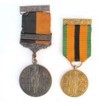 1917-1921 War of Independence Service Medal with Comhrach bar and a 1921-1971 Truce Survivor's