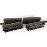 Model railway carriages.