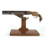 A rail-mounted, line-throwing pistol by Schermuly Pistol Rocket Apparatus Ltd.