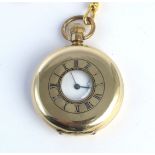 A half-hunter pocket watch,